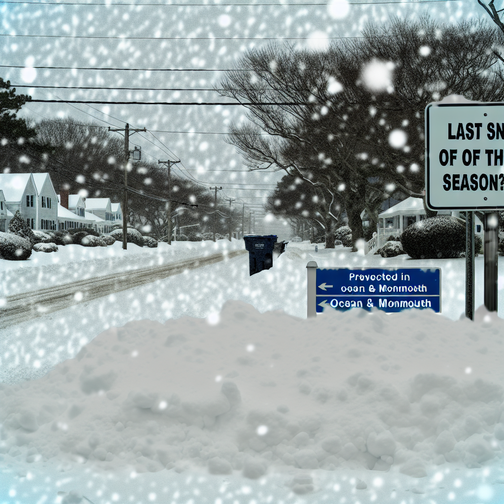 "Last Snow of the Season? Heavy Snow Predicted in Ocean & Monmouth Tuesday"