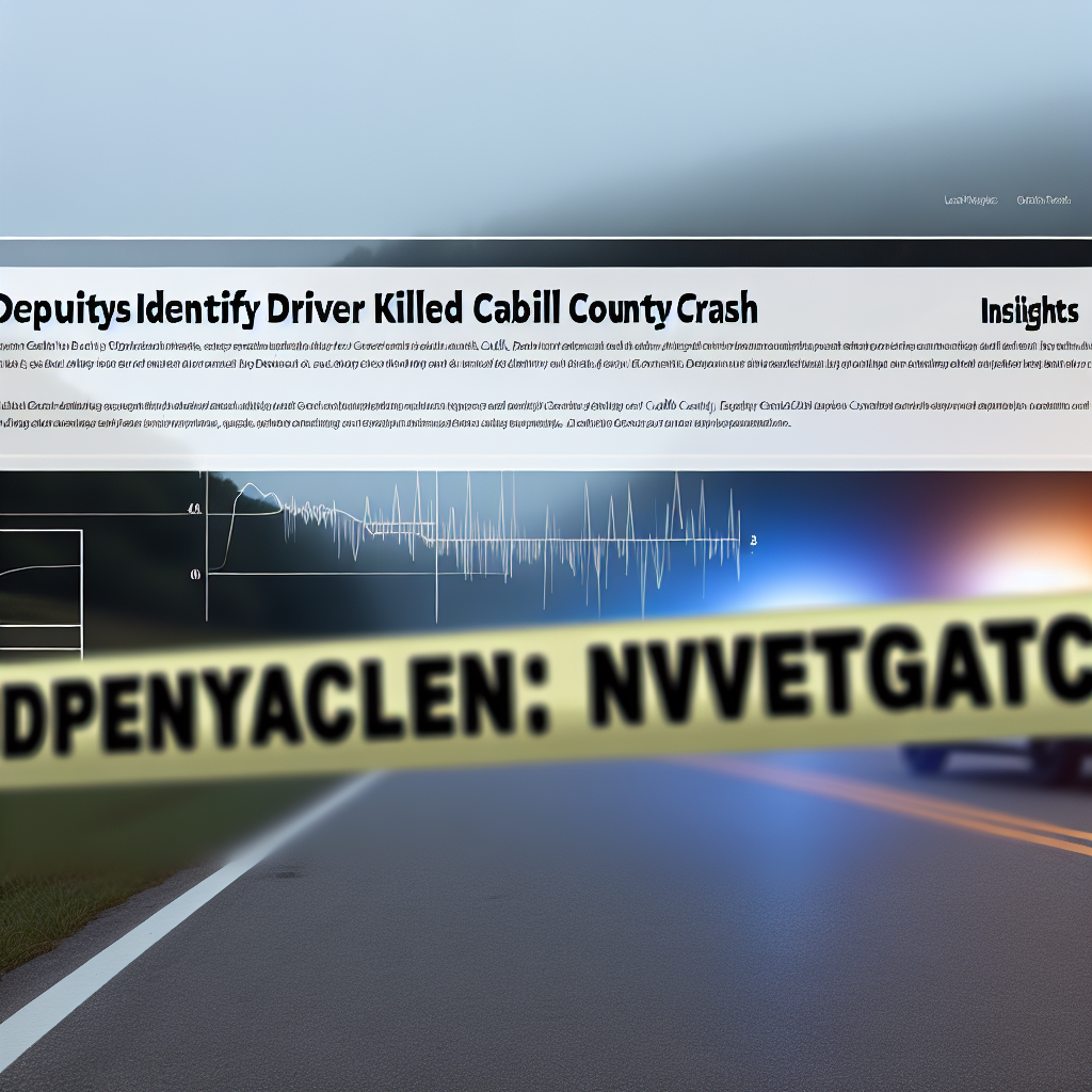 "Deputies Identify Driver Killed in Cabell County Crash: Insights and Updates"