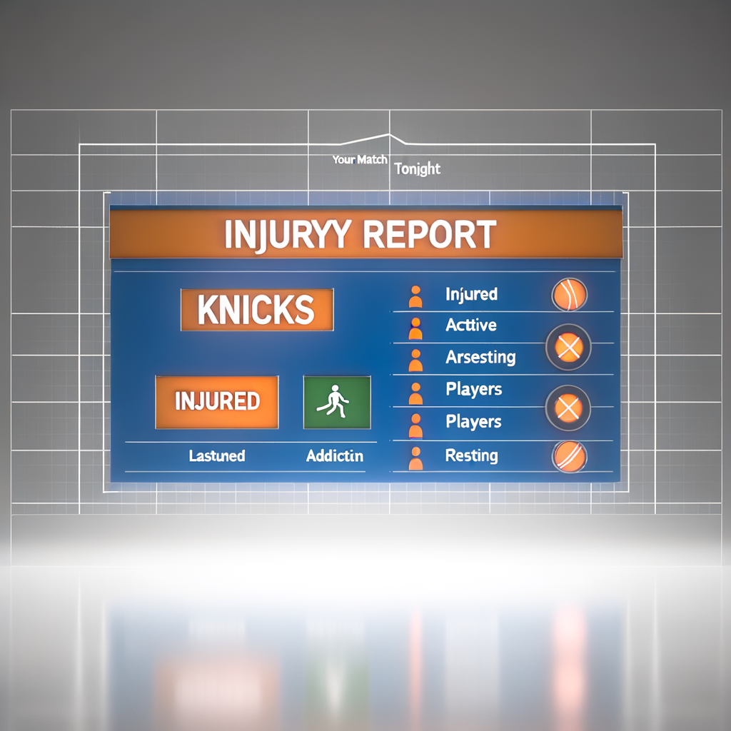 "Injury Report Updated: Knicks Game Tonight - Latest Updates and Players Status"